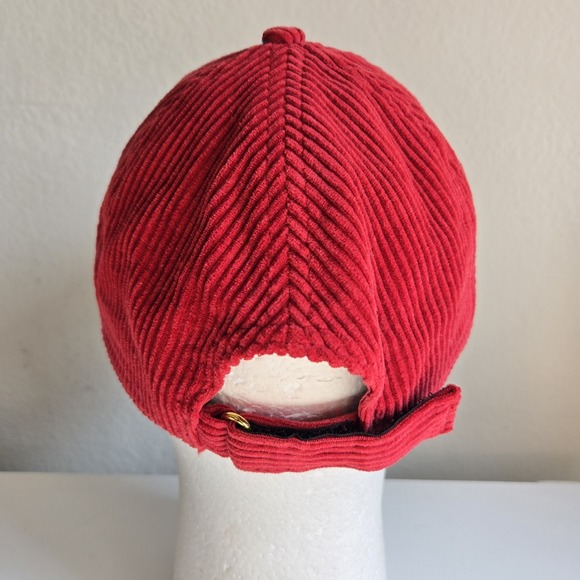 Kith VF Corduroy Hat Cap Red Strapback Cotton - Picture 4 of 8